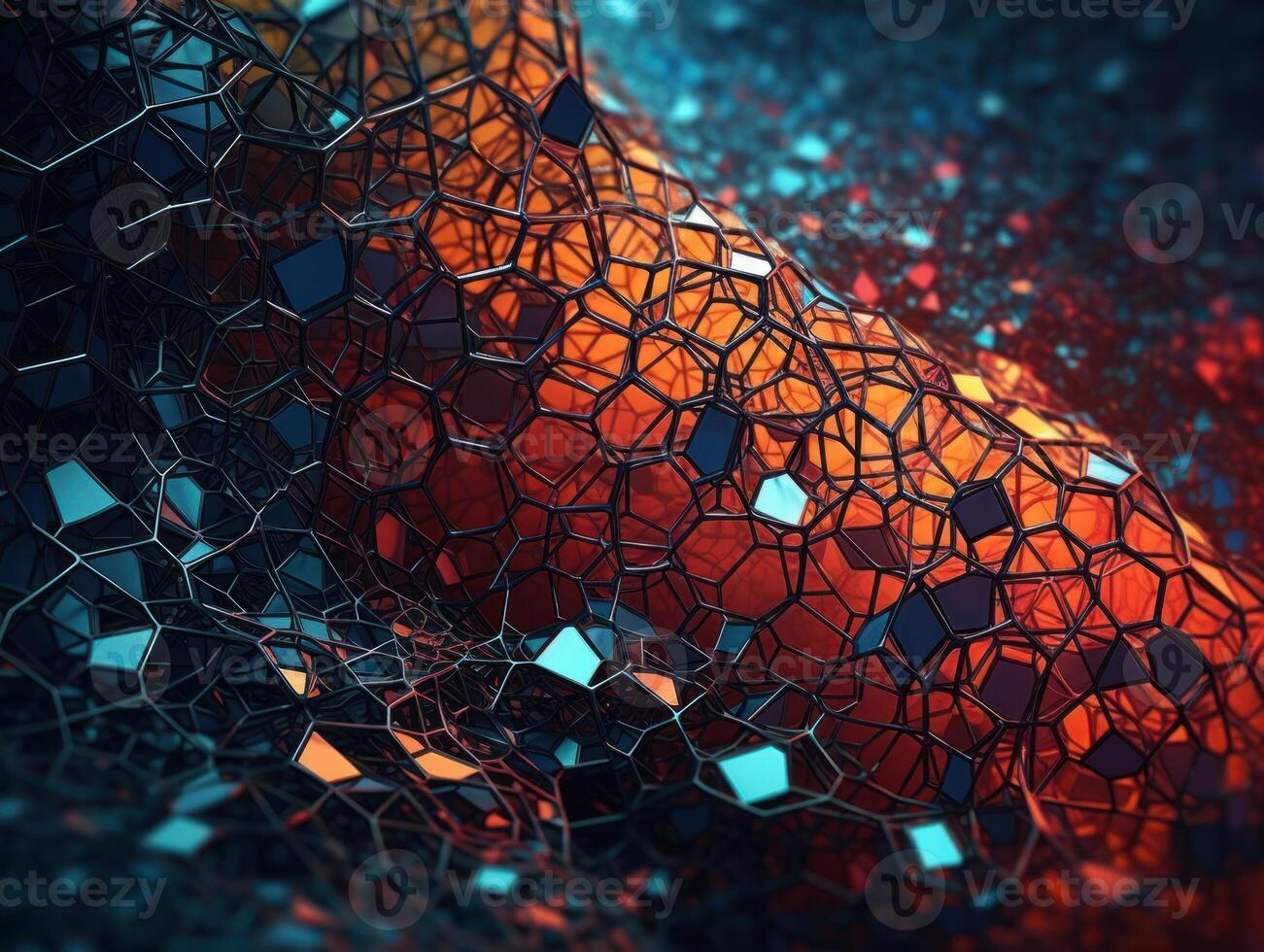 Colorful abstract background An abstract image featuring organic shapes and lines that intersect and overlap created with technology. photo