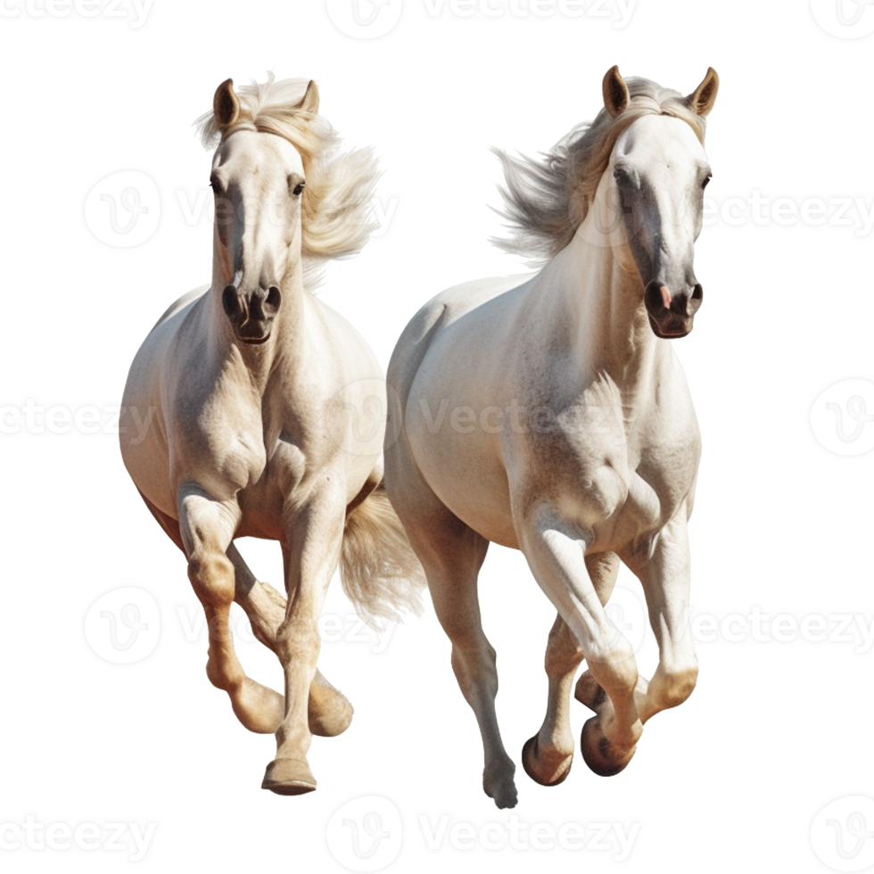 running horse isolated on background with png