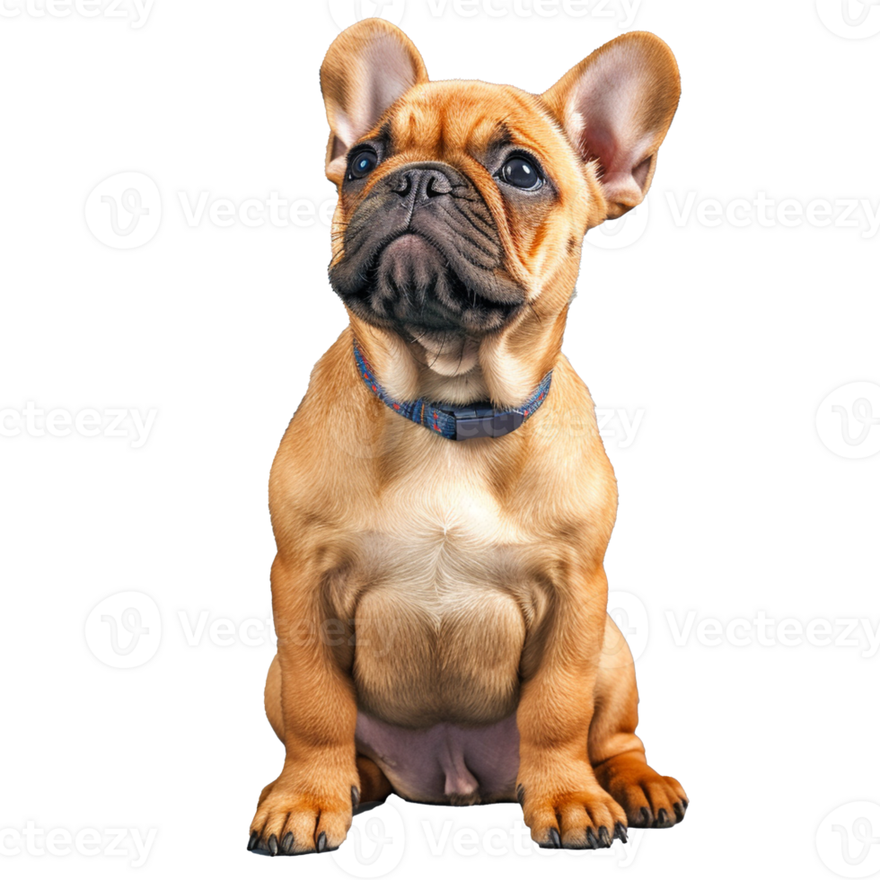 french bulldog isolated on background with png