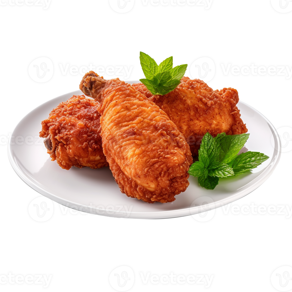 fried chicken isolated on background with png