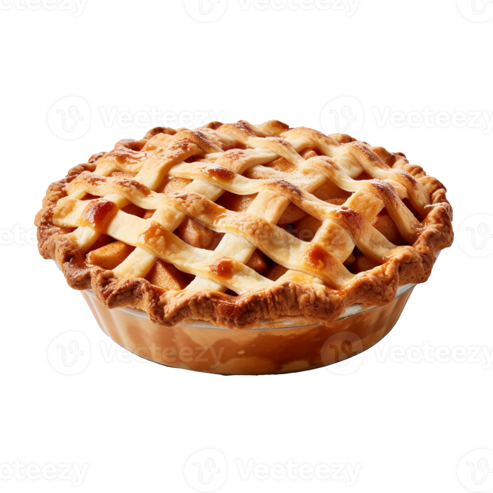 Apple Pie isolated on background with png