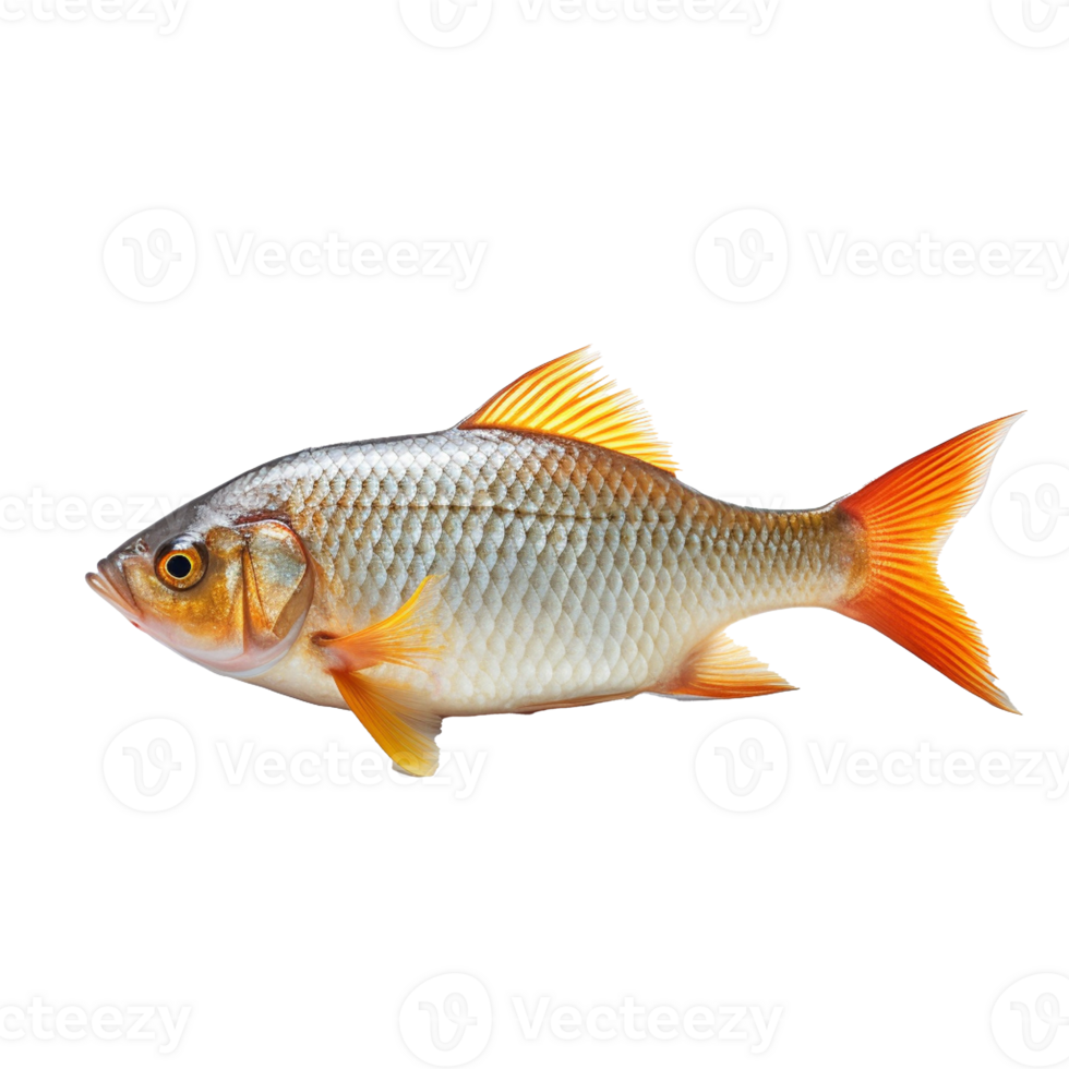 tropical peixe isolado em fundo com generativo ai png