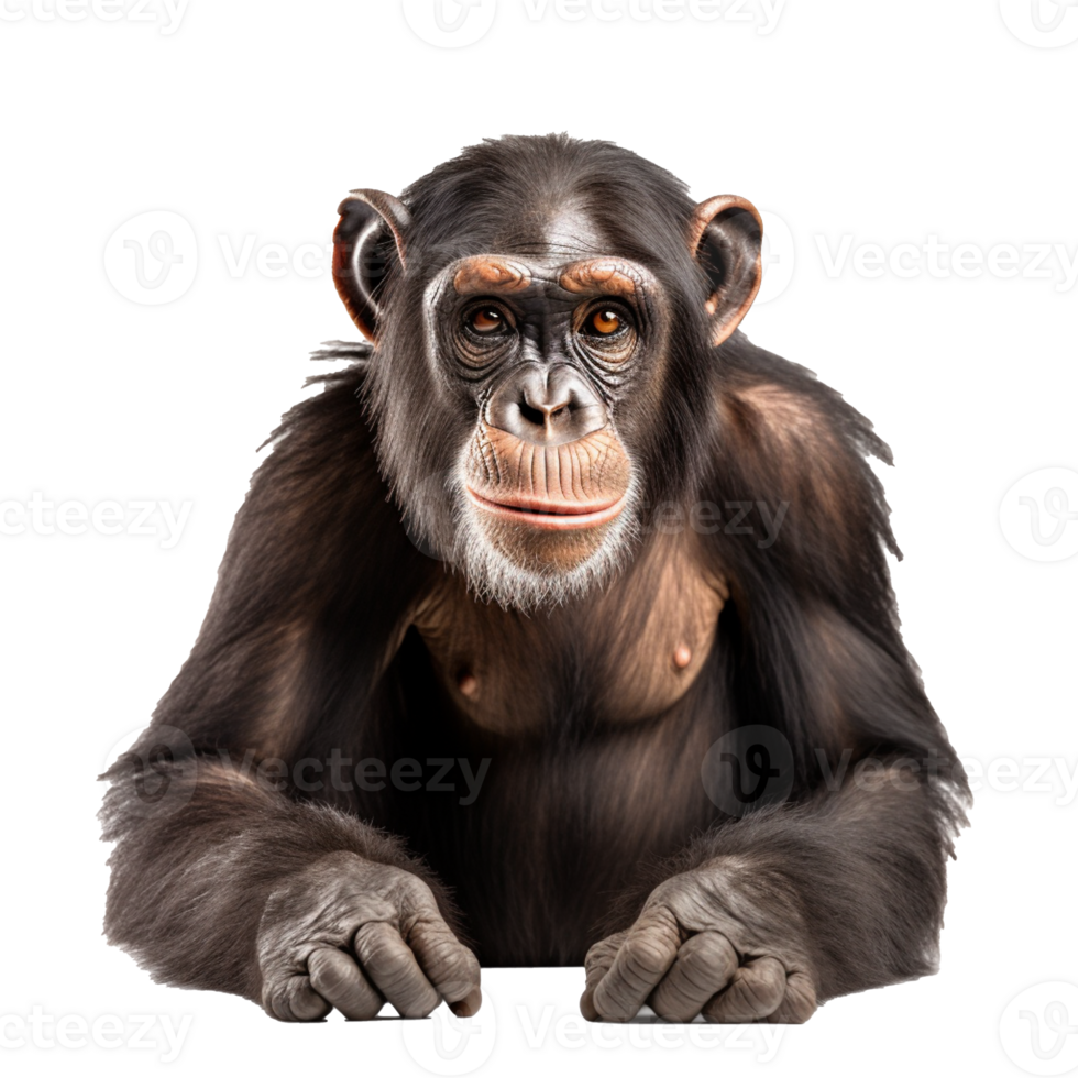 chimpanzee isolated on background with png