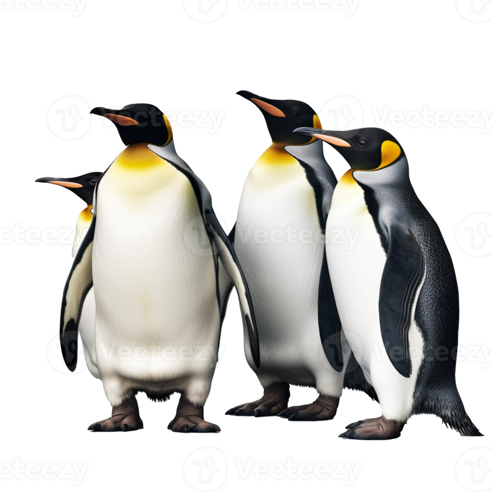 penguin isolated on background with png