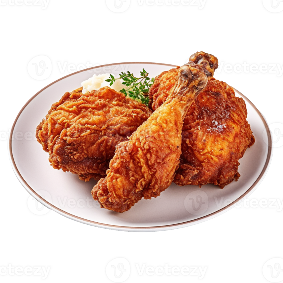 fried chicken isolated on background with png