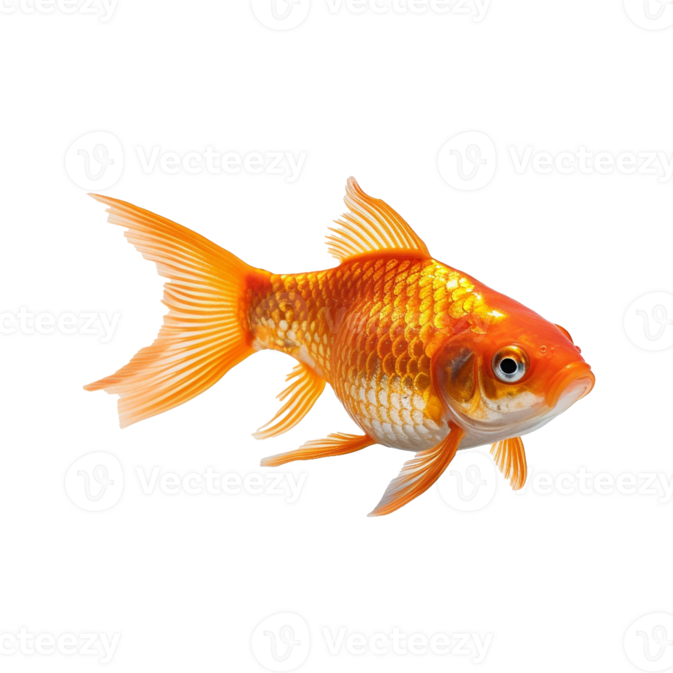 goldfish isolated on background with png