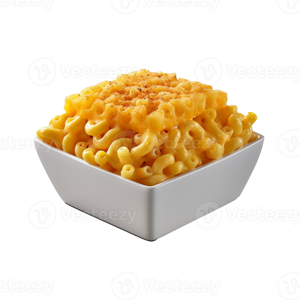 Macaroni and Cheese isolated on background with png