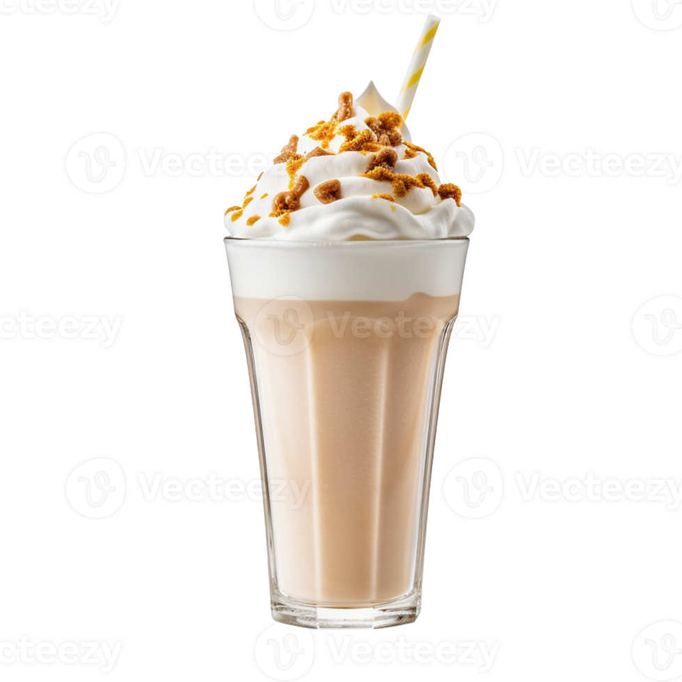 Milkshake isolated on background with png