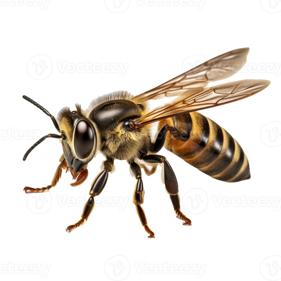 bee isolated on background with png