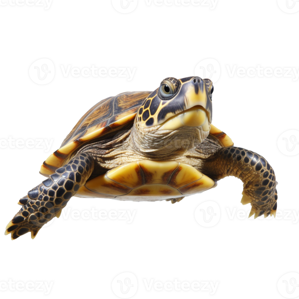 tortue isolé sur Contexte avec génératif ai png