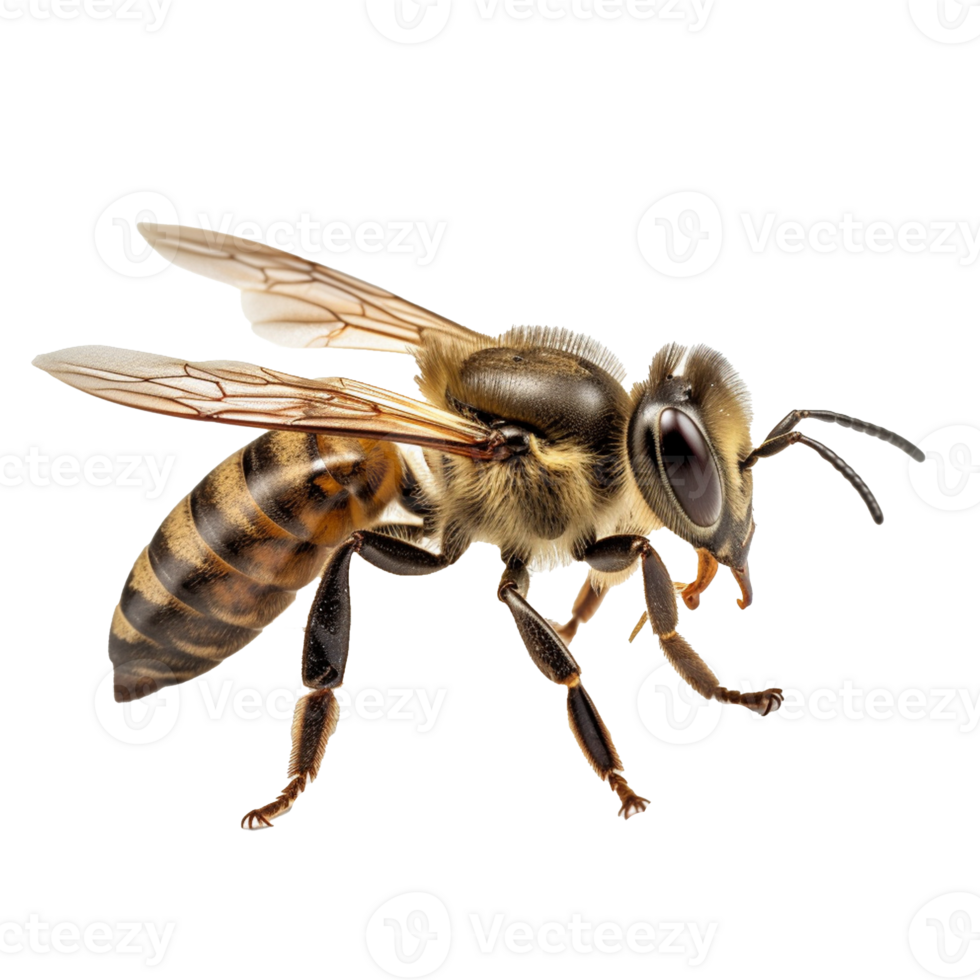 bee isolated on background with png