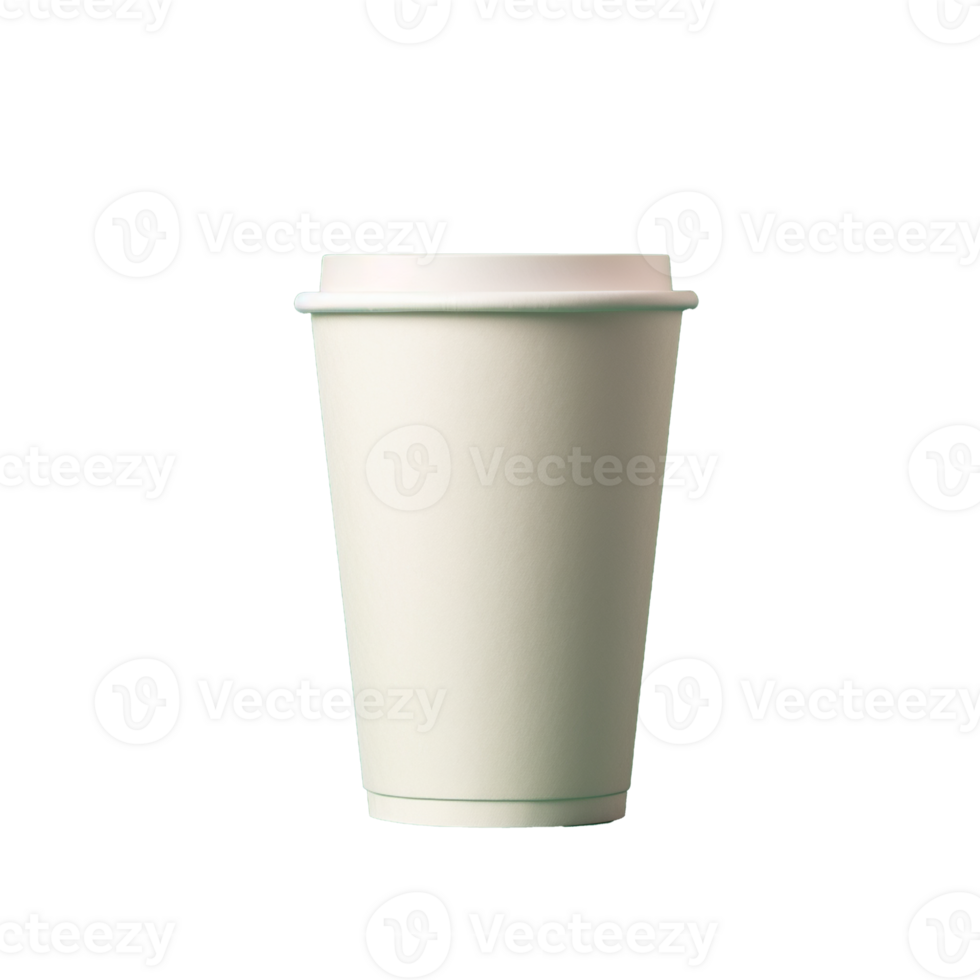 paper coffee mugs isolated on background with png