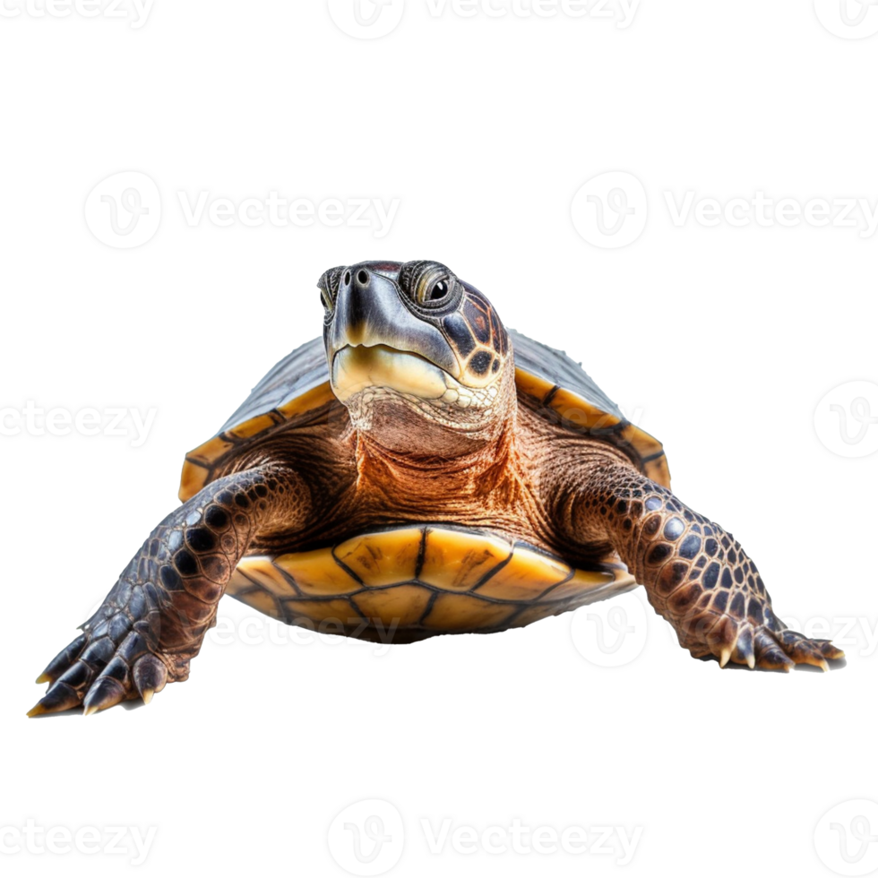 Schildkröte isoliert auf Hintergrund mit generativ ai png