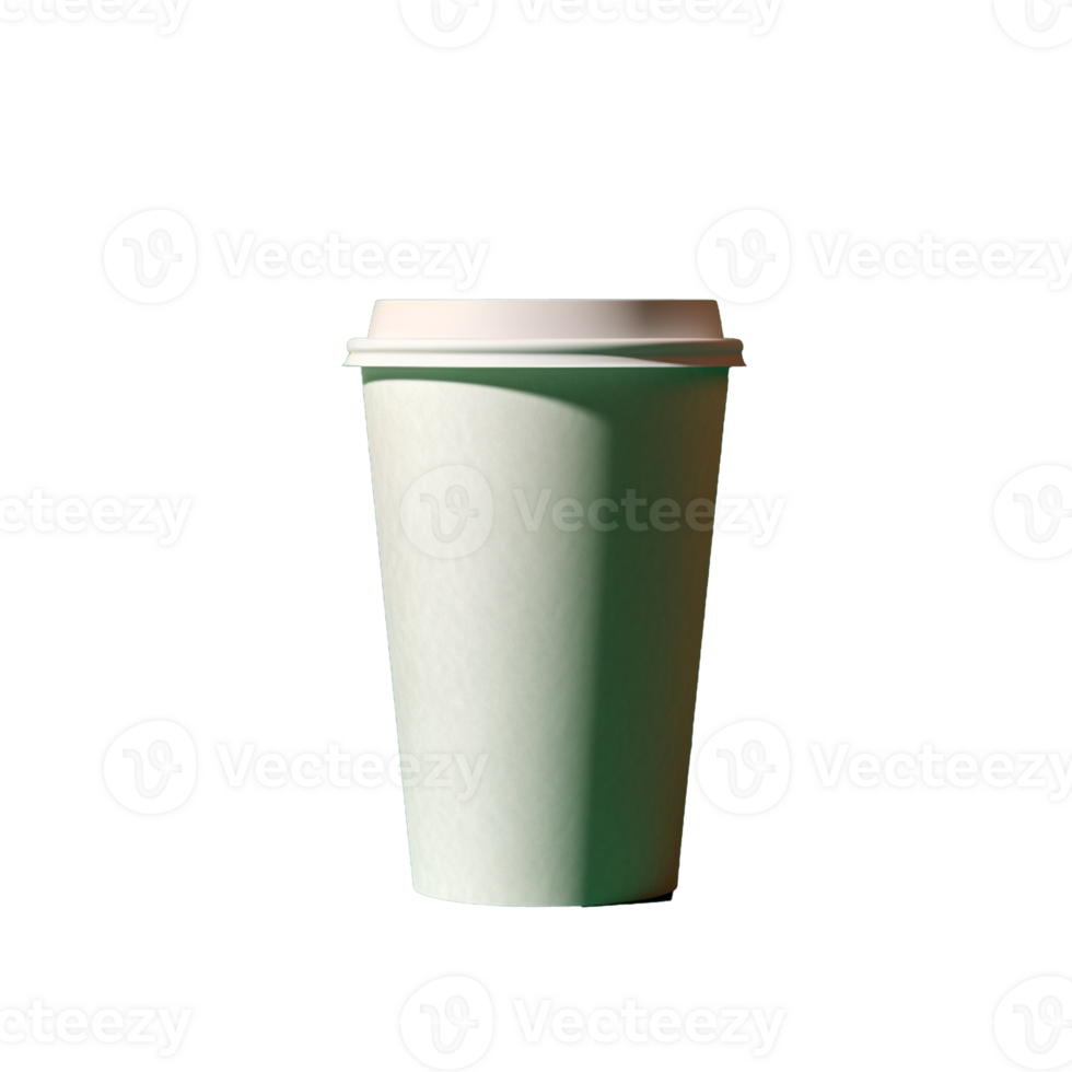 paper coffee mugs isolated on background with png