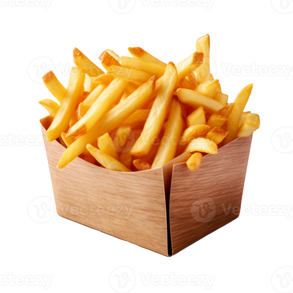 French Fries isolated on background with png