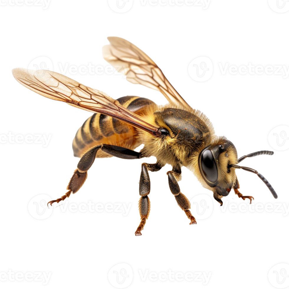 bee isolated on background with png