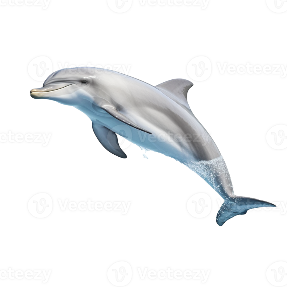 Dolphin isolated on background with png