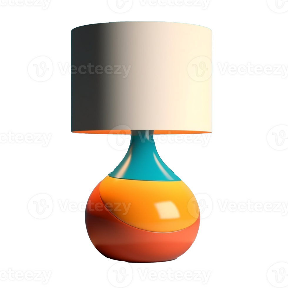 desk lamp isolated on background with png