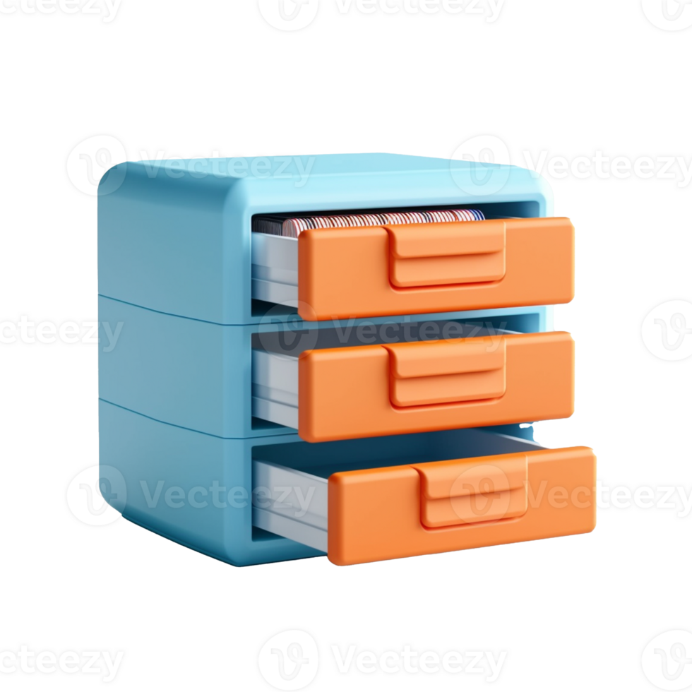 storage drawers isolated on background with png