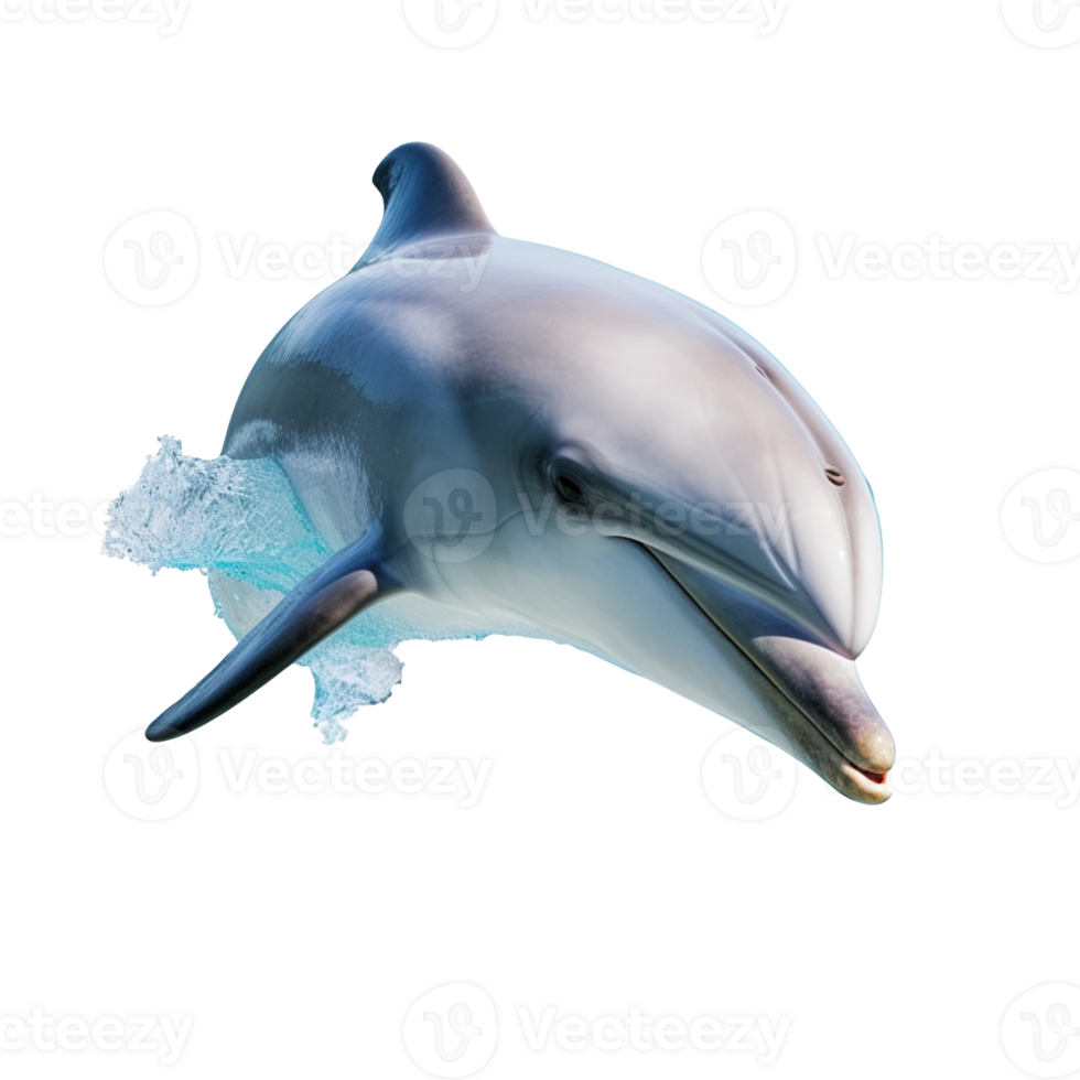 Dolphin isolated on background with png