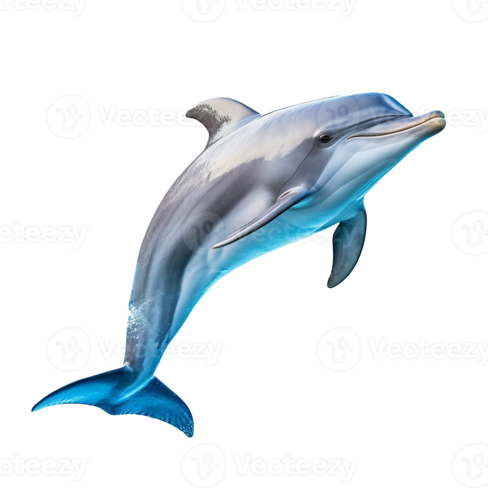 Dolphin isolated on background with png
