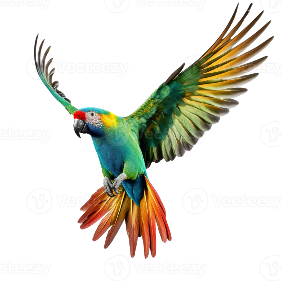 parrot isolated on background with png