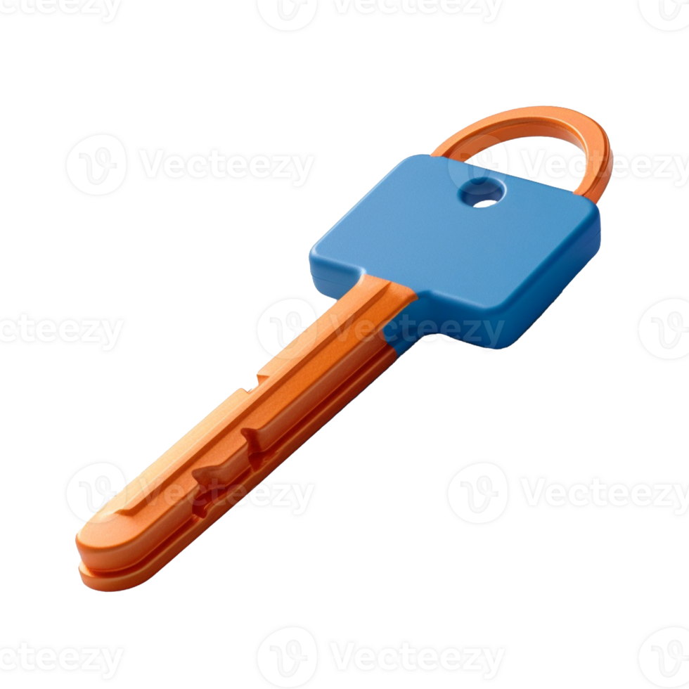 key isolated on background with png