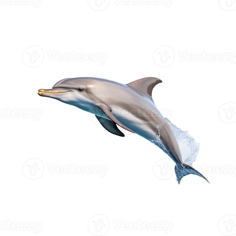 Dolphin isolated on background with png