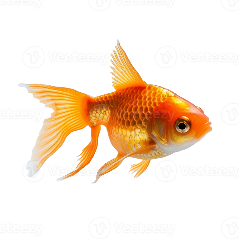 goldfish isolated on background with png