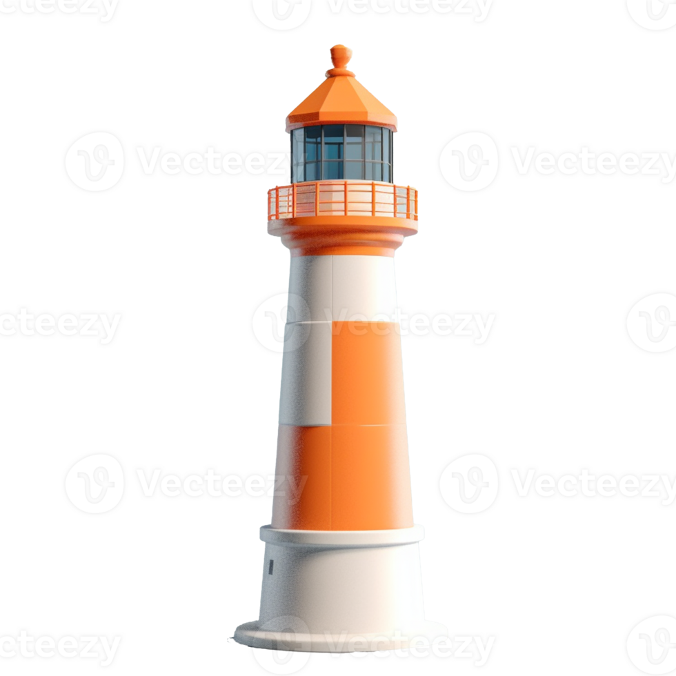 lighthouse isolated on background with png