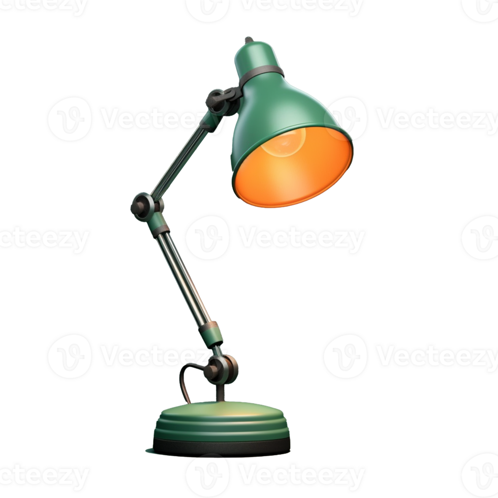 lamp for desk isolated on background with png