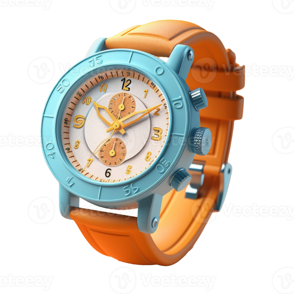vintage wrist watch isolated on background with png
