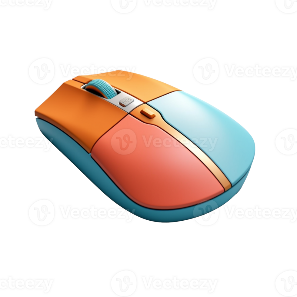wireless mouse isolated on background with png