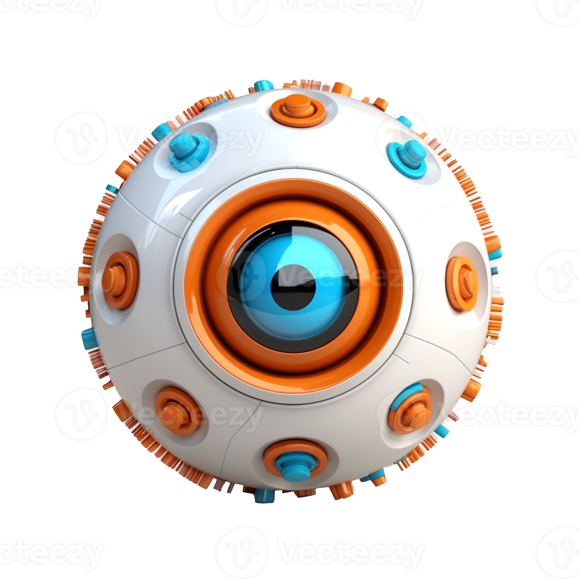 robot eyeball isolated on background with 24509309 PNG