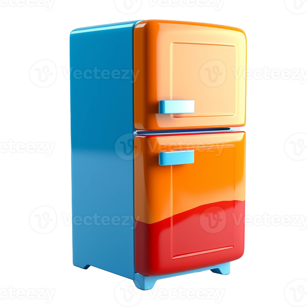 fridge isolated on background with png