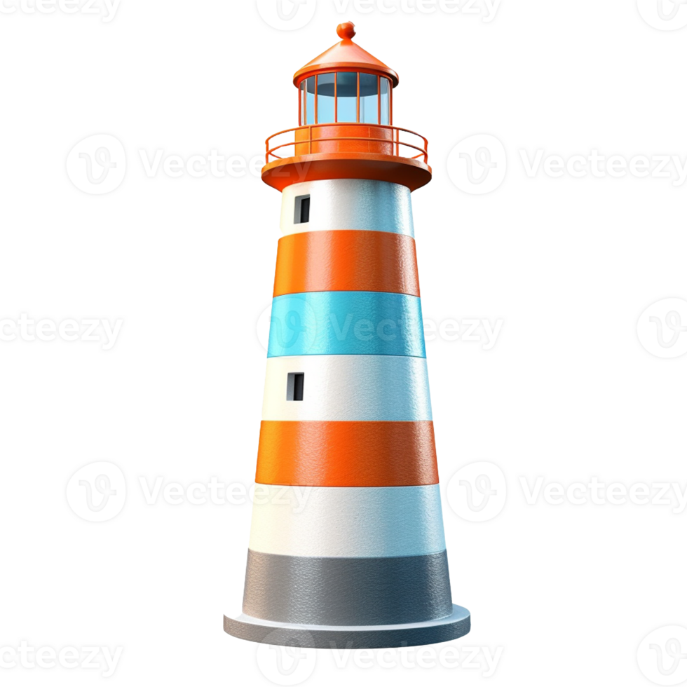 lighthouse isolated on background with png