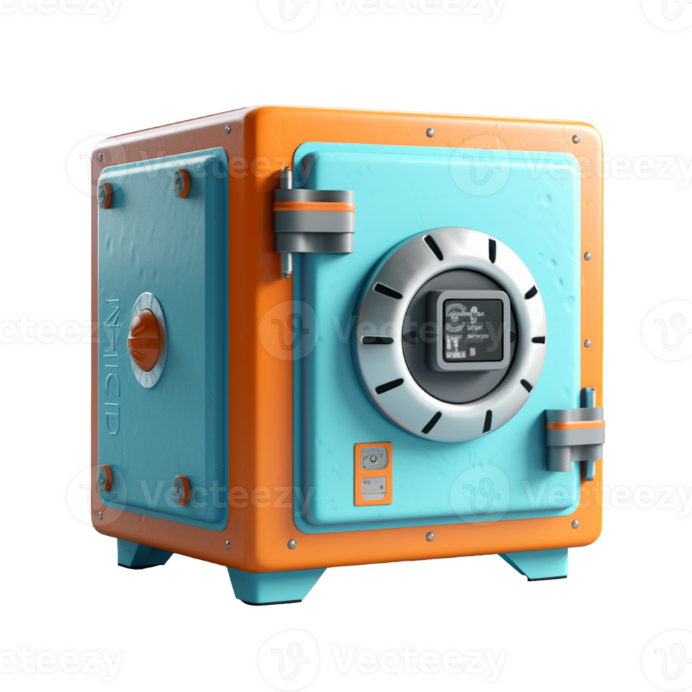safe box isolated on background with png