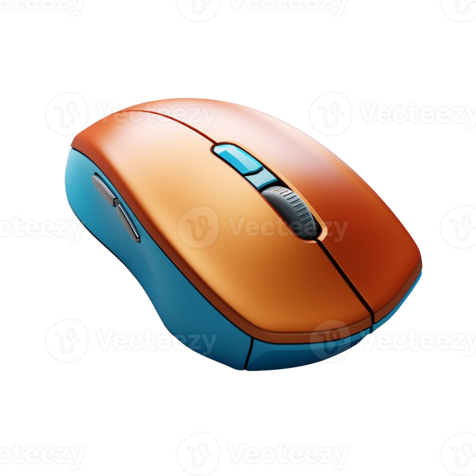 wireless mouse isolated on background with png