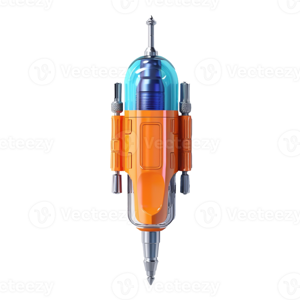 electric screwdriver isolated on background with png