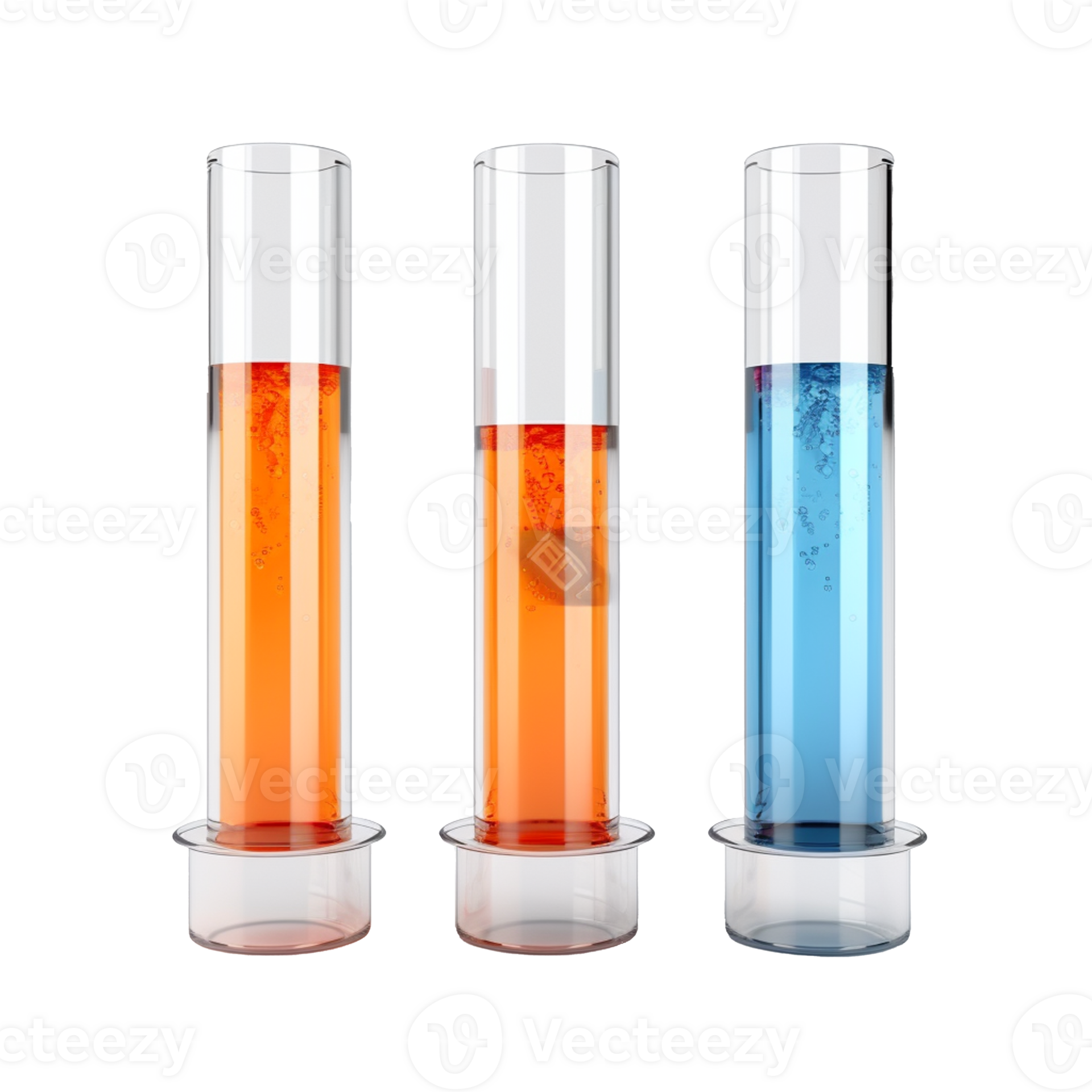 science test tube isolated on background with Generative AI 24509361 PNG