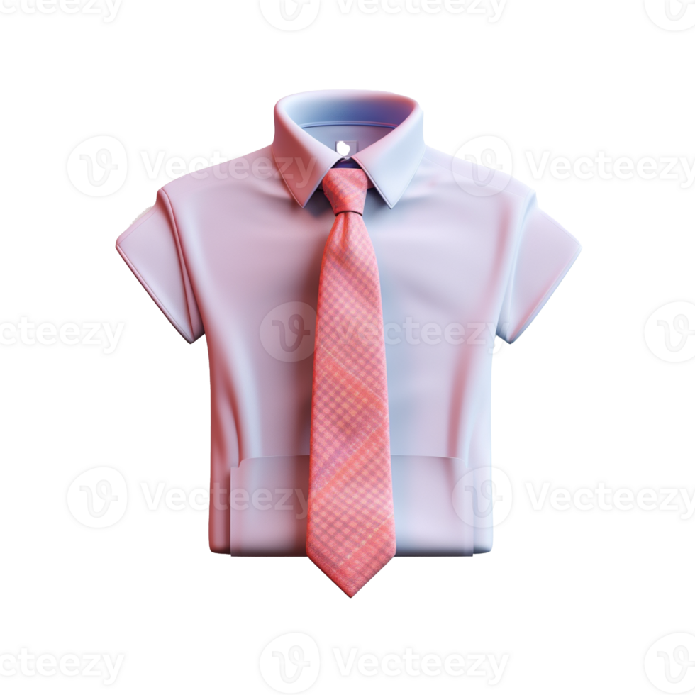 camicia e cravatta isolato su sfondo con generativo ai png