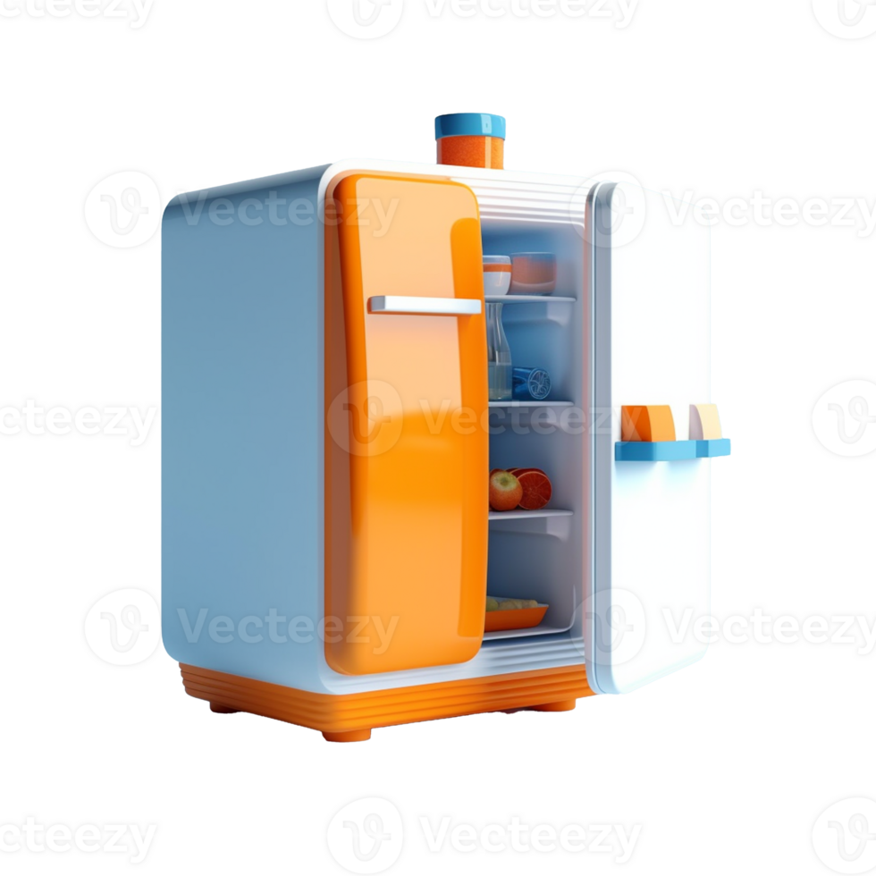 fridge isolated on background with png