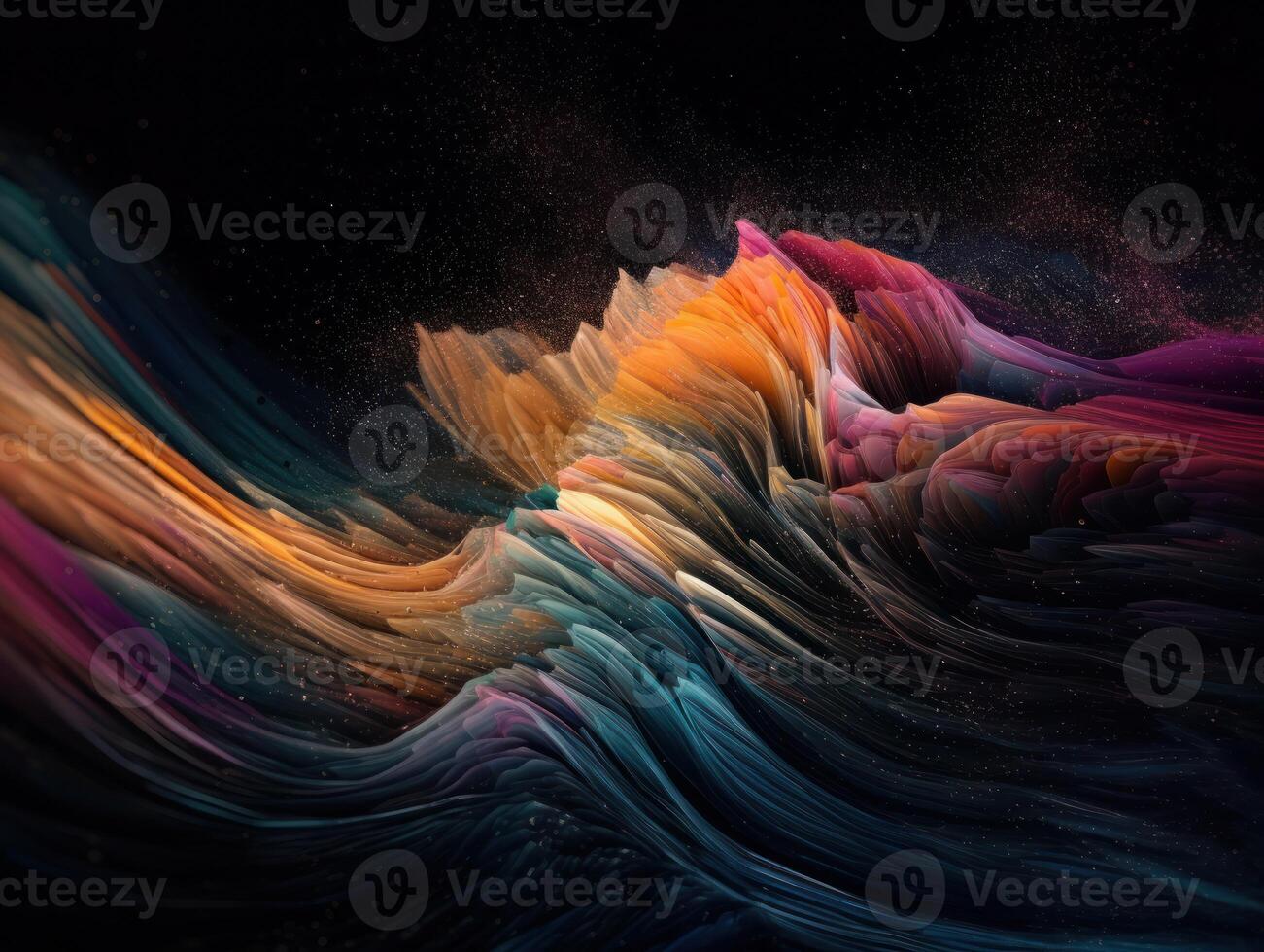 Abstract fractal. Fractal art background for creative design. Decoration for wallpaper, desktop, poster, cover booklet. Created with technology photo
