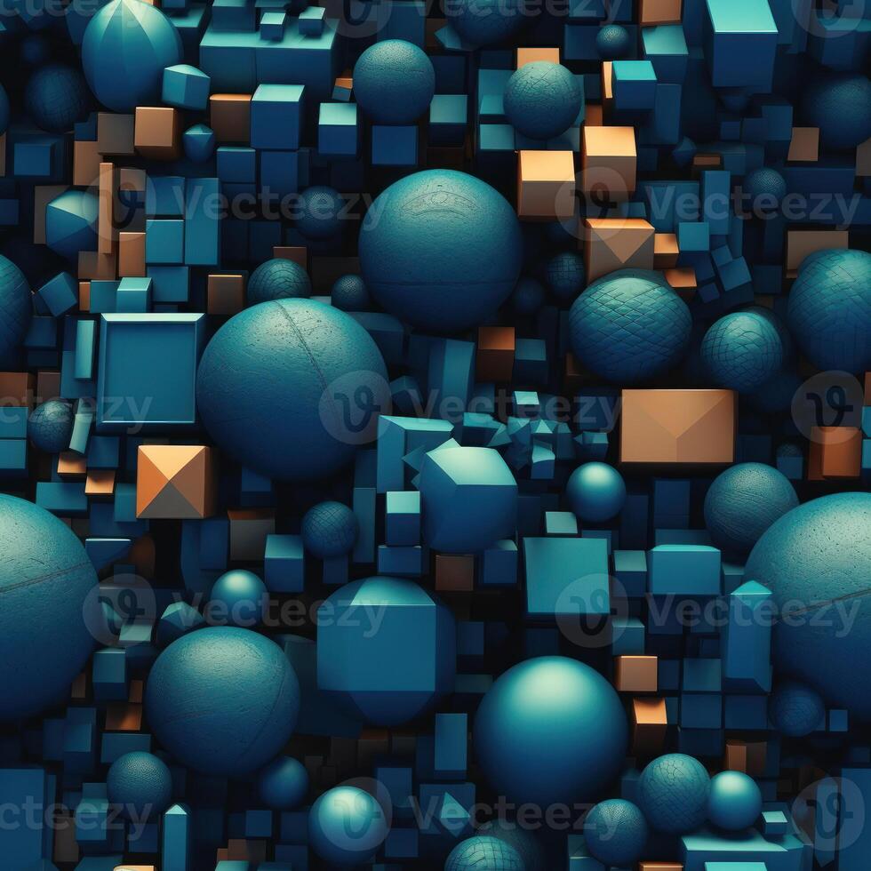 Colorful seamless geometric pattern created with technology photo