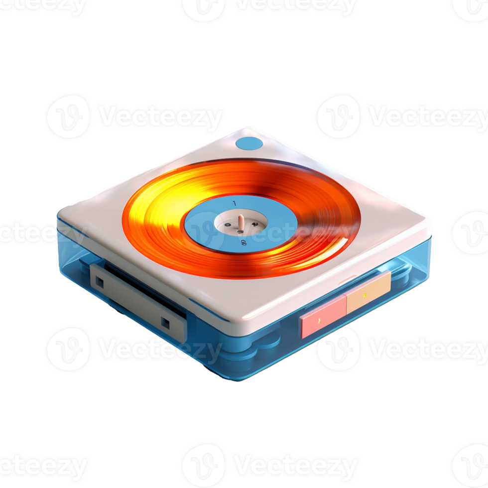 compact disc player isolated on background with png