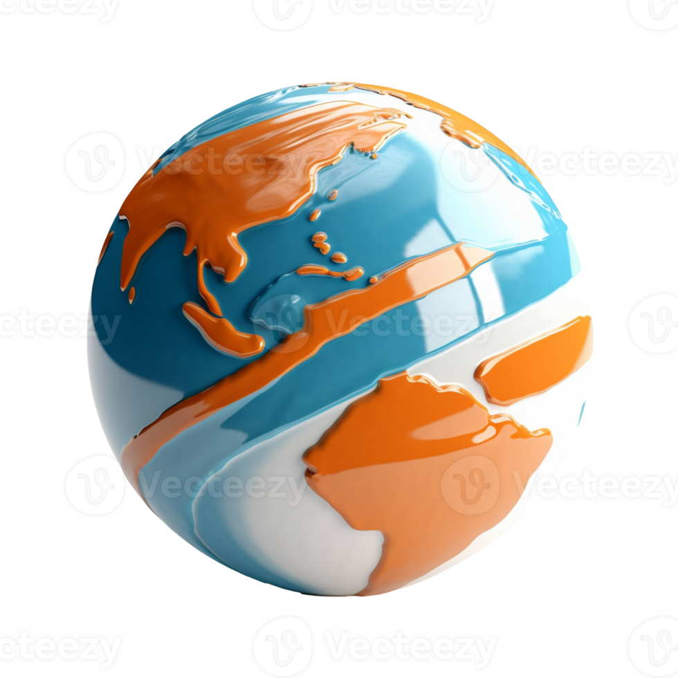globe isolated on background with png