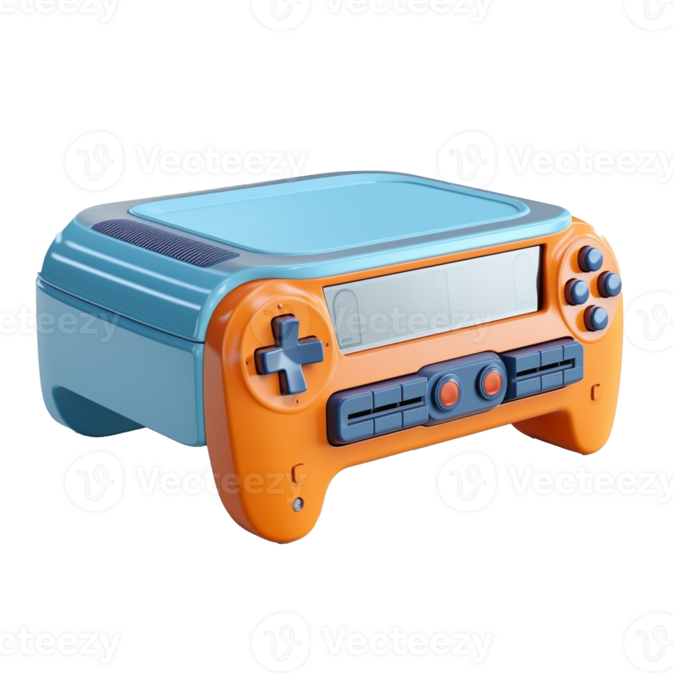 Game controller or game console isolated on background with png