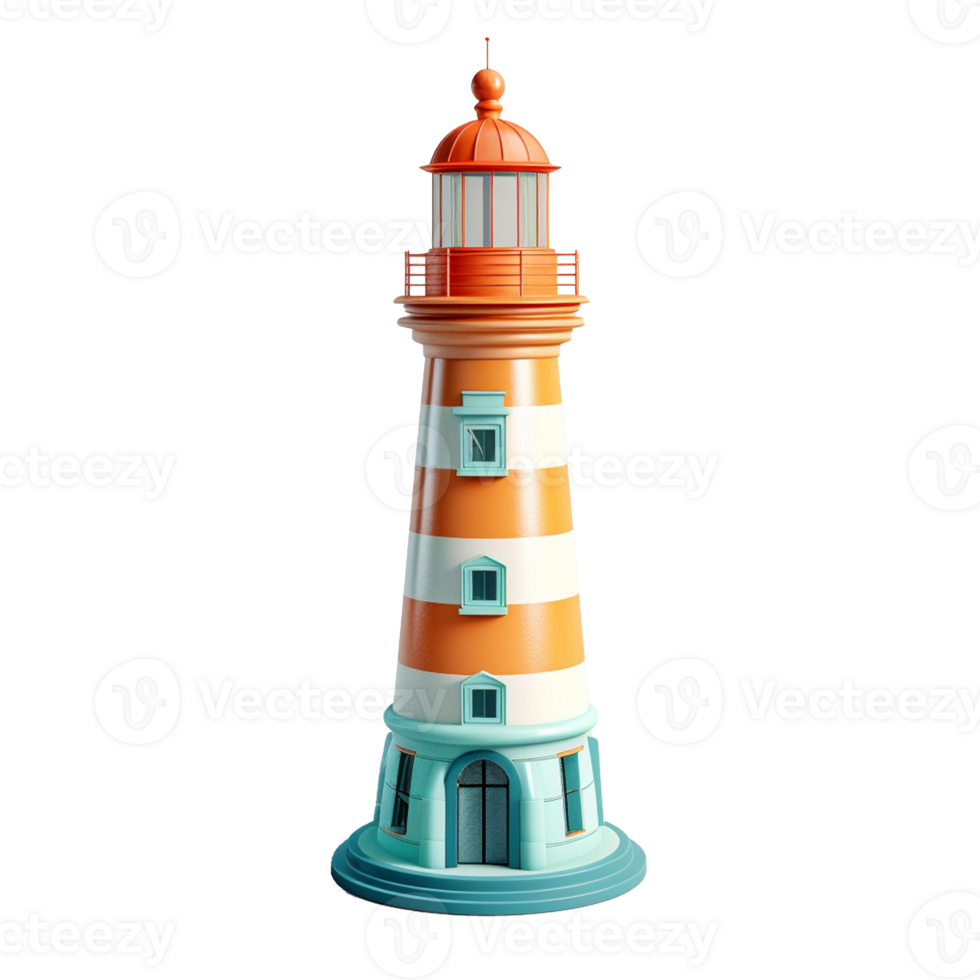 lighthouse isolated on background with png