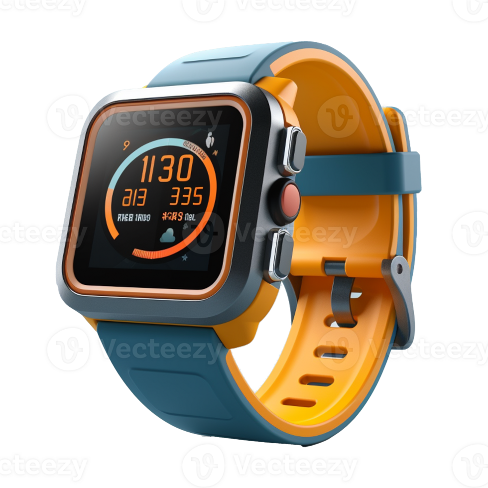 smart watch isolated on background with png
