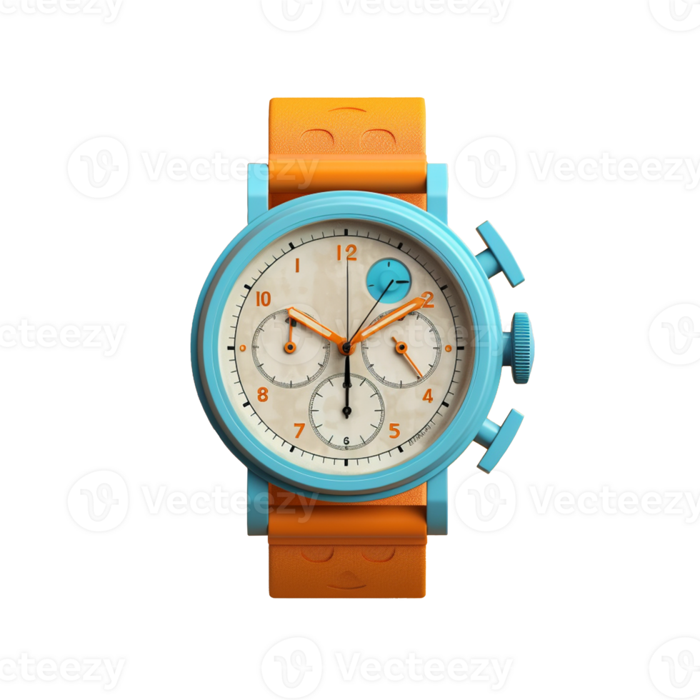 vintage wrist watch isolated on background with png